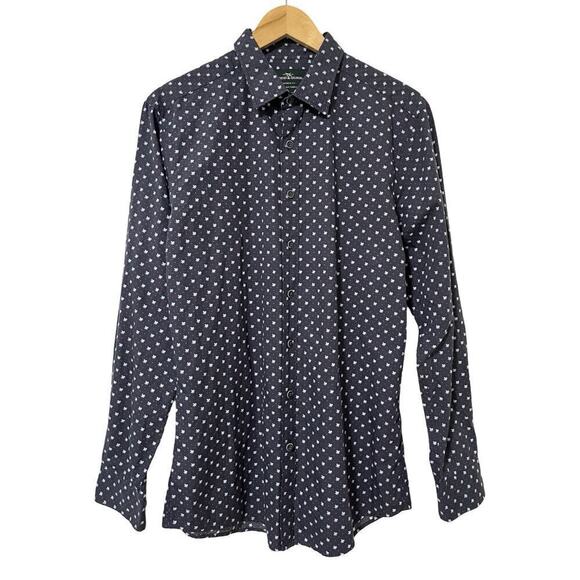 Rodd & Gunn Priestley Terrace Button Shirt Size M Navy Academia Office Career - Picture 1 of 7